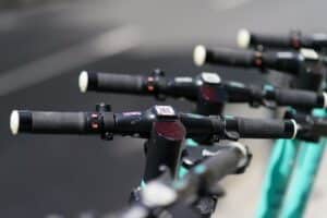 e-scooters, parked scooters, scooters