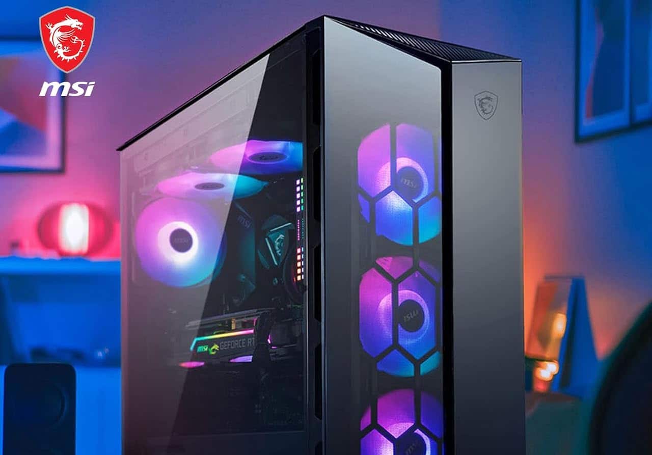 Une mini-tour de la marque MSI.