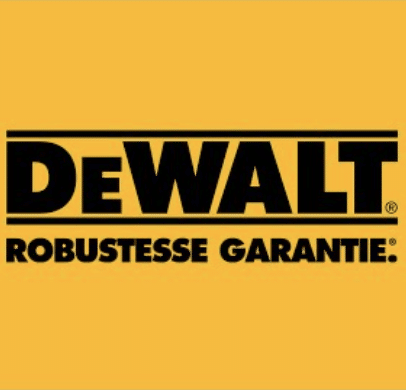 Logo de la marque DeWalt.