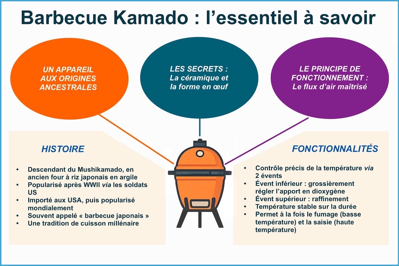 Barbecue Kamado : l'essentiel à savoir