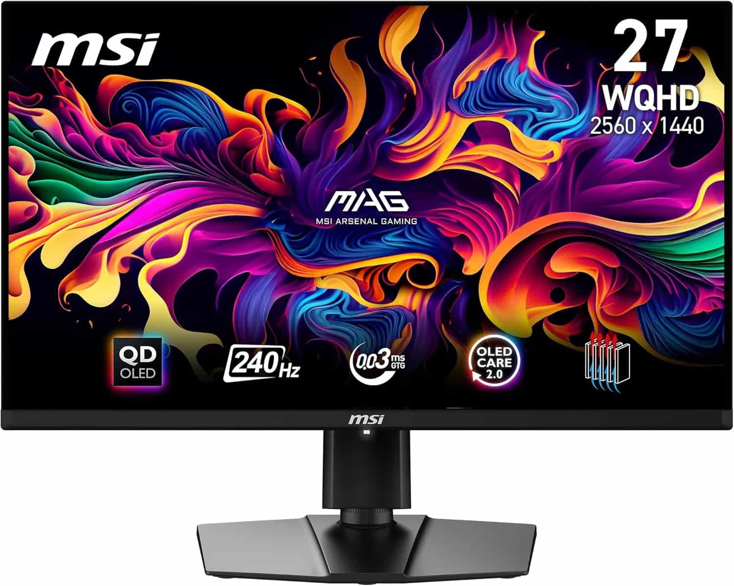 MSI MAG 271QPX QD-OLED E2 Moniteur de Jeu WQHD 