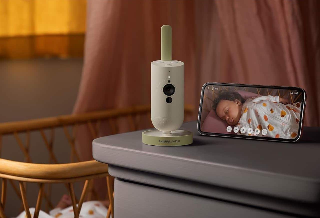 Un babyphone dans une chambre d'enfant.