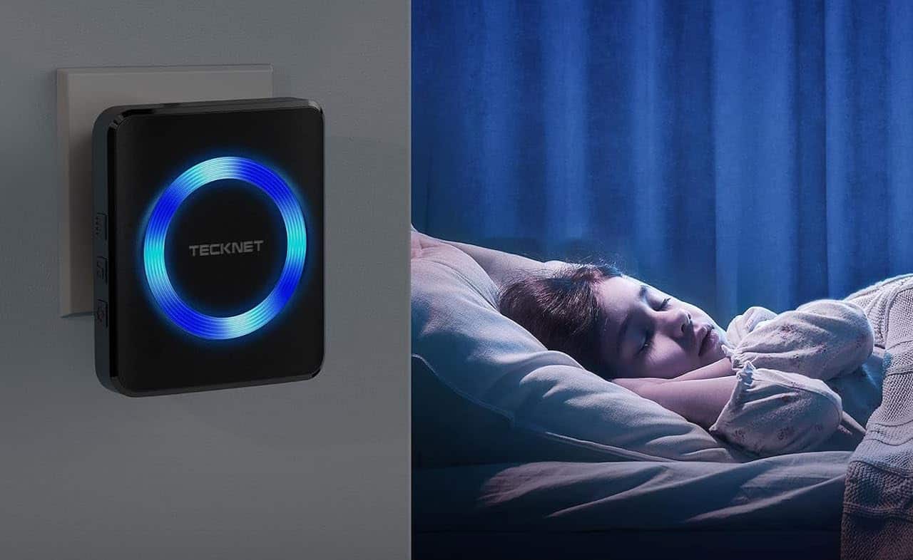 Une sonnette sans fil dans une chambre.