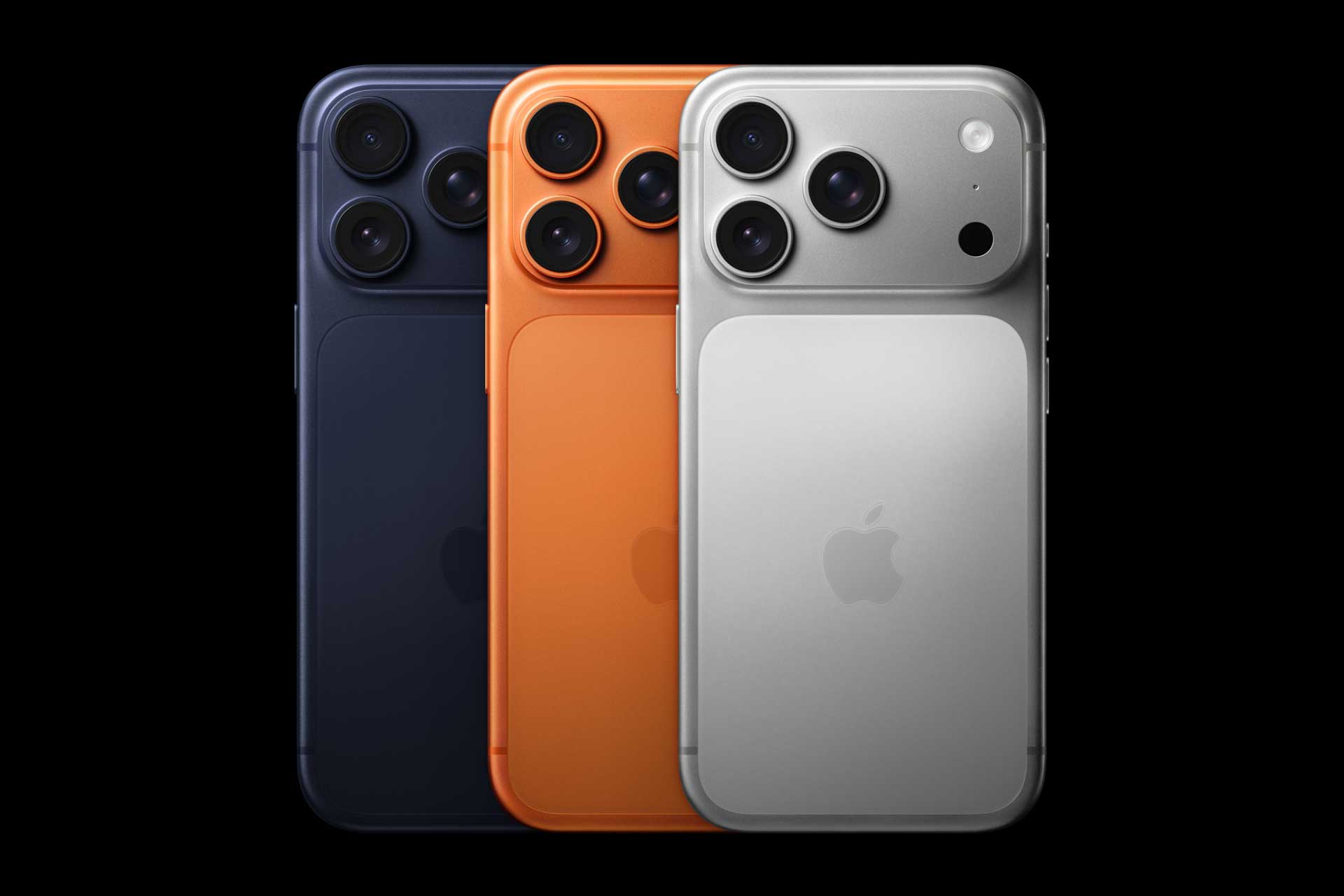 Les 3 couleurs de l'iPhone 17 Pro PAx