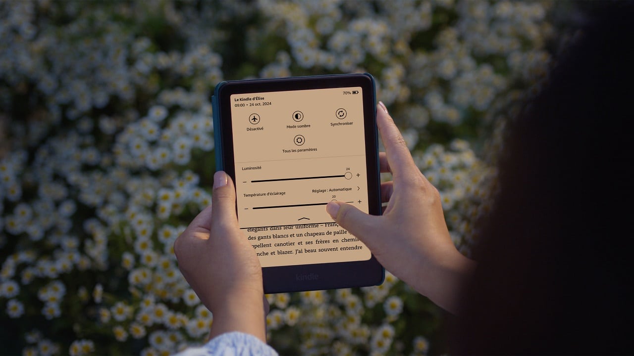 Réglage de l'éclairage sur la Kindle Paperwhite
