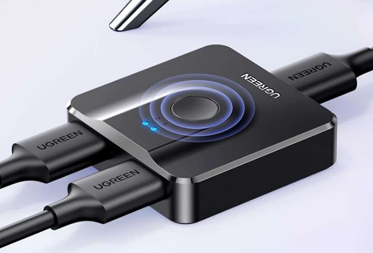 Zoom sur un switch HDMI.