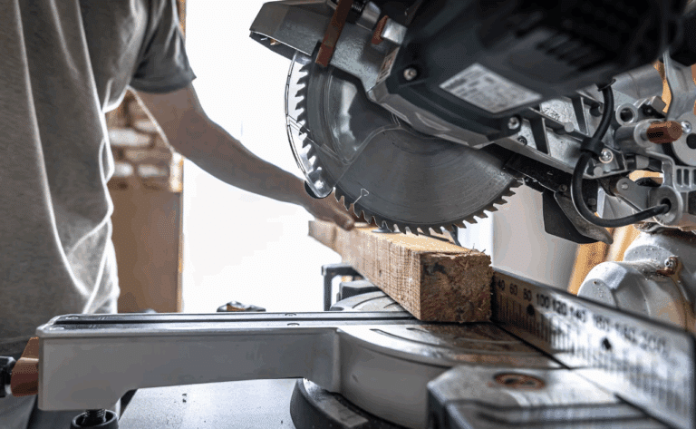 Zoom sur une scie sauteuse.