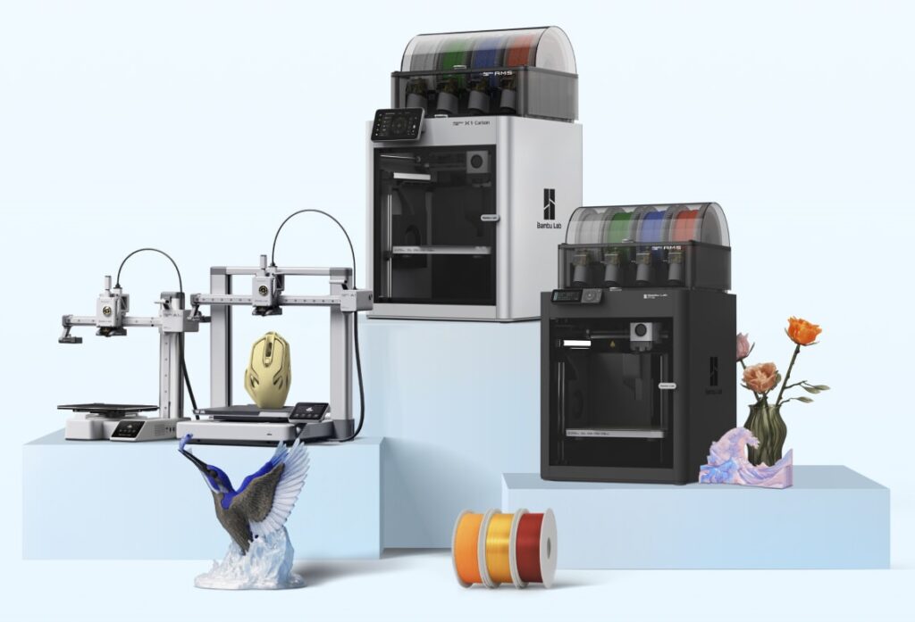 Plusieurs imprimantes 3D de la marque Bambu Lab