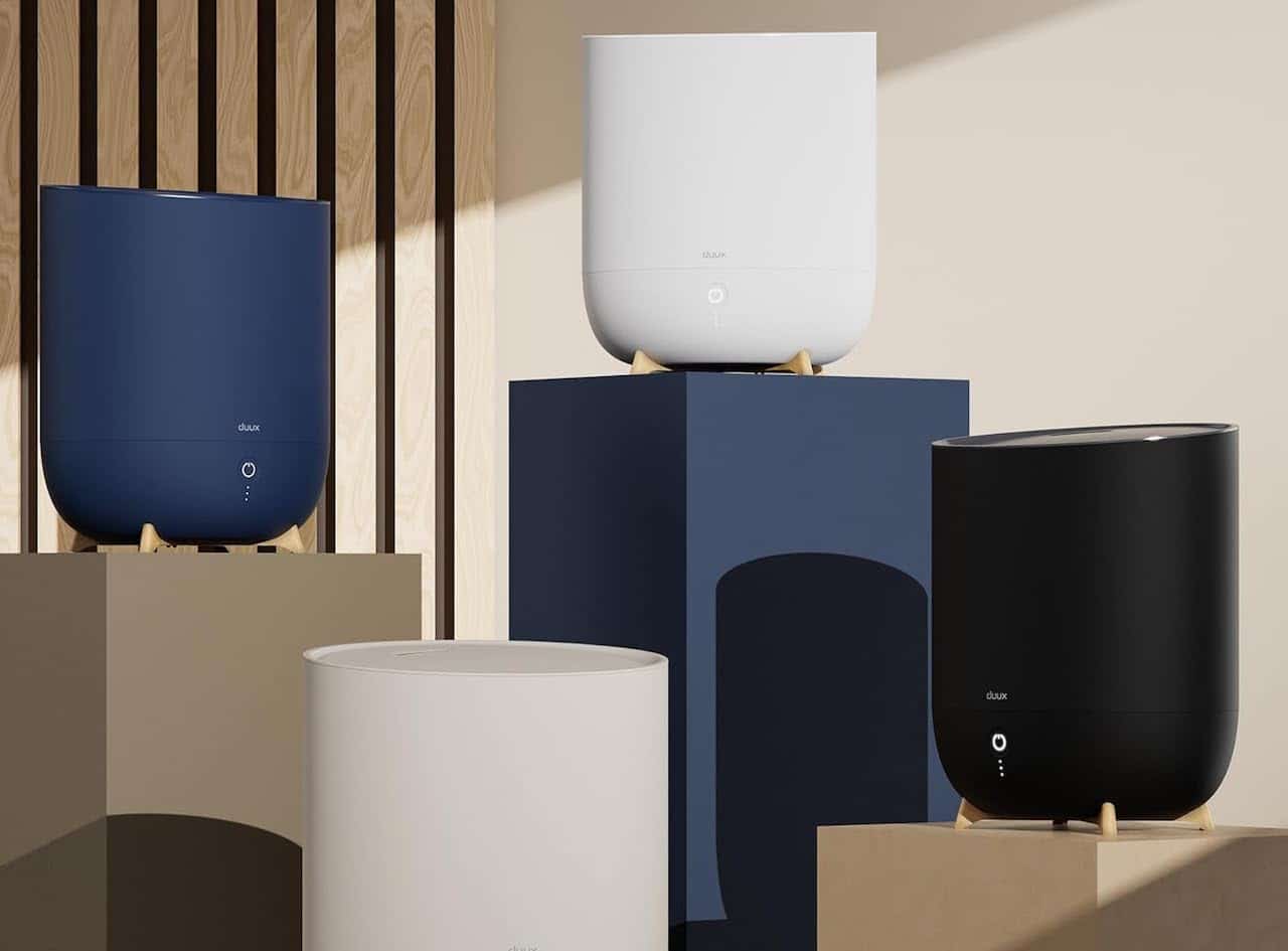 Plusieurs déshumidificateurs de la marque Duux.