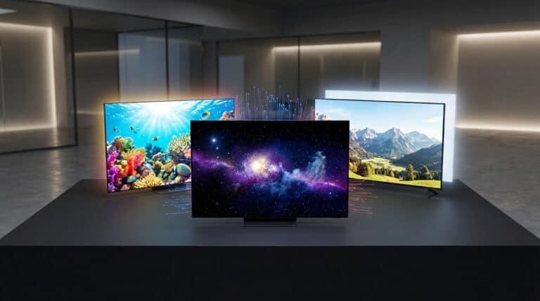 Comparaison des différentes technologies d'écran : LED, OLED, QLED, Mini-LED, Micro-LED