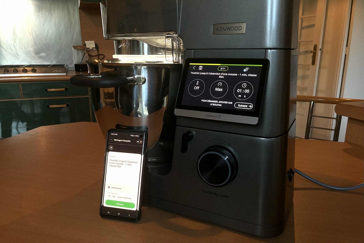 Le Robot Kenwood Cooking Chef KCL96 est pilotable via une application mobile