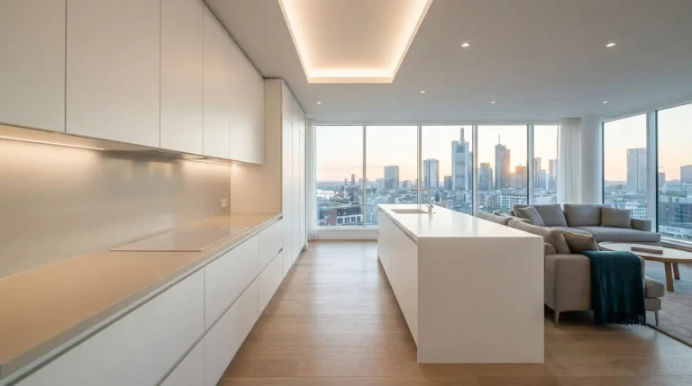 Cuisine invisible, minimaliste et très moderne.