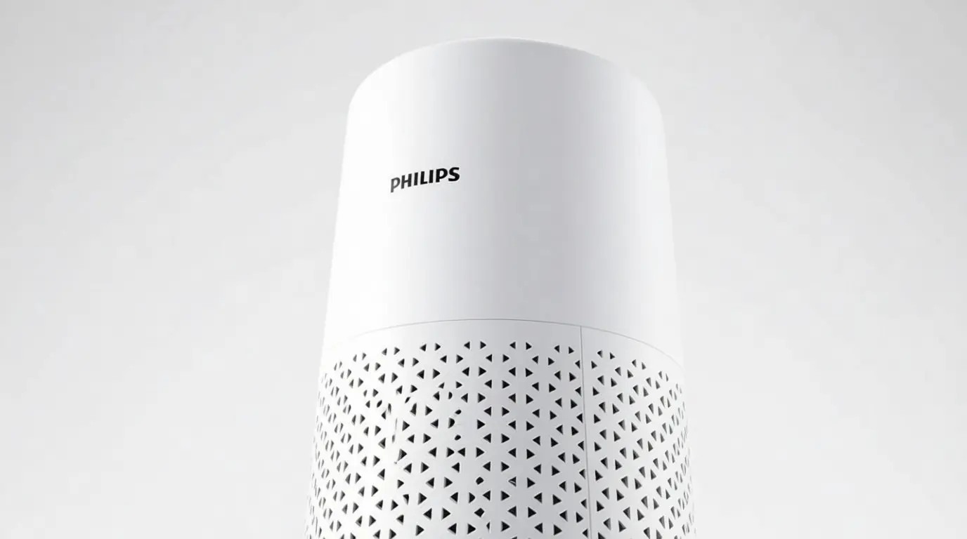 Un purificateur d'air Philips blanc