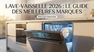 Un lave-vaisselle avec sa porte entre ouverte dans une cuisine moderne, illustrant les meilleures marques de lave-vaisselle du moment