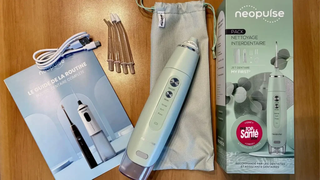 Le kit complet du jet dentaire Neopulse My First
